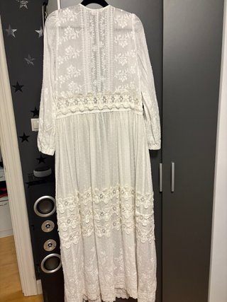Vestido Kaftán Guts & Love Bordado Blanco