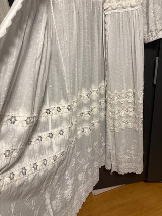 Vestido Kaftán Guts & Love Bordado Blanco