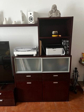 Mueble de salón wengué
