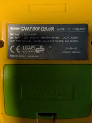 Game Boy Color Amarilla Nintendo