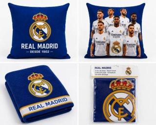 Cojin de real madrid y toalla de  real madrid