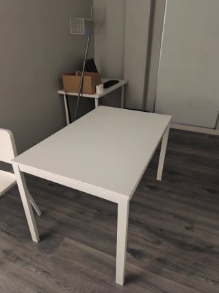 Mesa extensible IKEA VANGSTA blanca