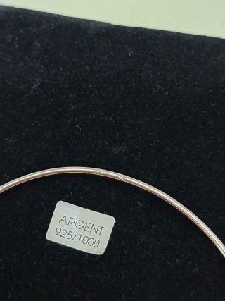 Pulsera rígida plata 925 hoja