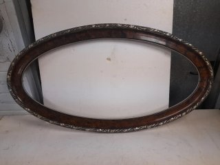Marco Ovalado Antiguo Madera