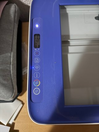 Impresora HP Blanca y Azul