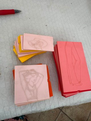 Lote Dibujo Moda Años 80