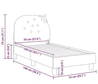 Cama infantil rosa Hello Kitty
