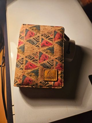 Cartera monedero de corcho multicolor