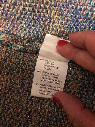 Cardigan fantasia con frange