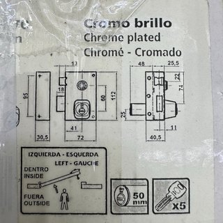 Amig Cerradura Sobreponer Izquierda