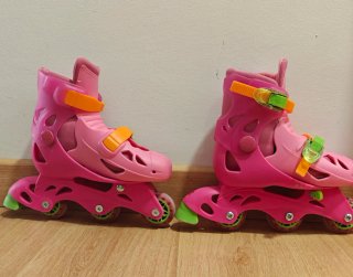 Pattini rosa taglia 29-32 con protezioni