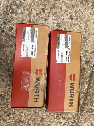 Grapas Wurth M6x10mm (25 uds)