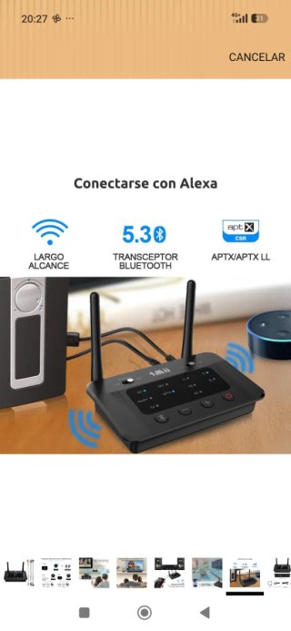 Transmisor Receptor Bluetooth 1Mii Nuevo