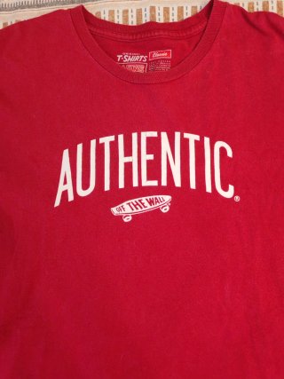 Camiseta Vans Authentic Roja