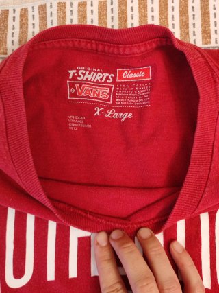 Camiseta Vans Authentic Roja