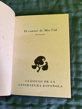 El Cantar Del Mio Cid