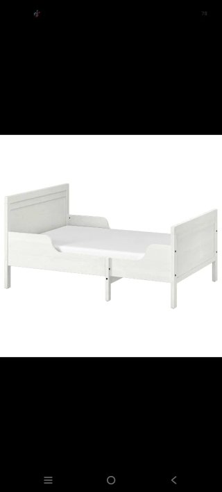 Cama infantil blanca