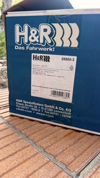 Kit Muelles H&R Audi A3 8V