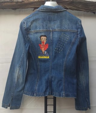 Chaqueta Vaquera Vintage Betty Boop Talla M