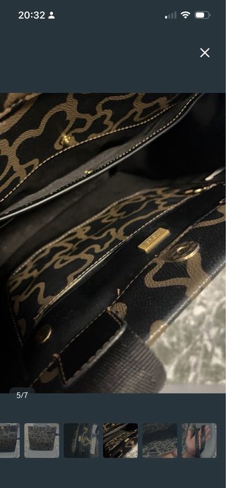 Bolso Tote Tous Negro y Marrón