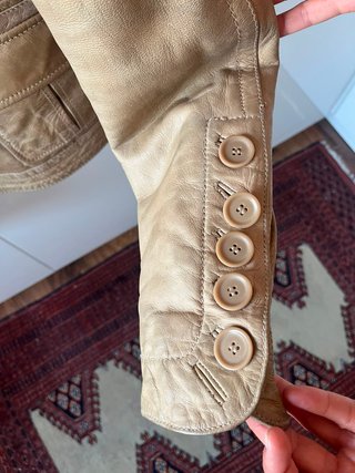 Cazadora cuero Stradivarius