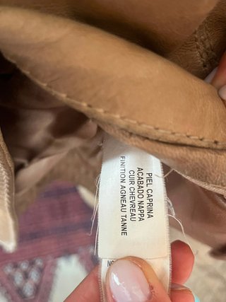 Cazadora cuero Stradivarius