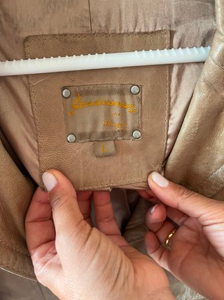 Cazadora cuero Stradivarius