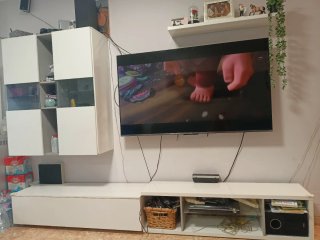 Mueble de salón blanco