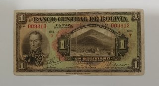 Bolivia 1 Boliviano 1928 mb Rara
