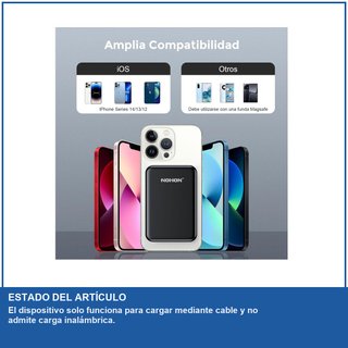 Power bank magnetico NOHON con ricarica rapida