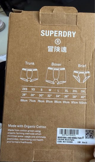 Pack 2 Boxer Superdry Negros