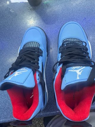 Air Jordan 4 Retro x Travis Scott Blu/Rosso