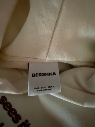 Sudadera Beige Bershka Talla S