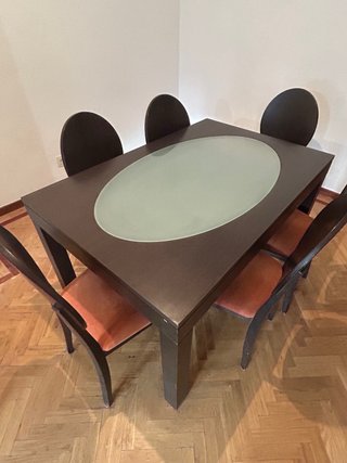 Mesa Comedor Extensible + 6 Sillas