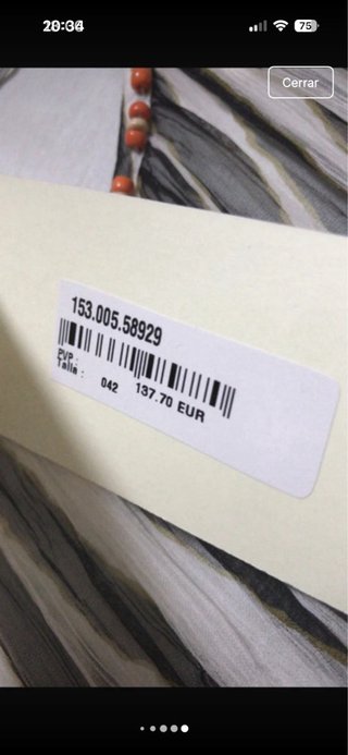 Vestido Derhy estampado cebra Talla L