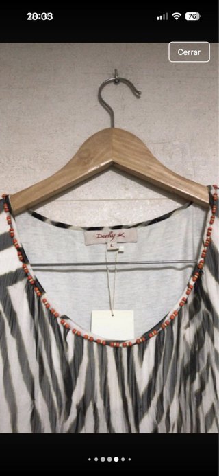 Vestido Derhy estampado cebra Talla L