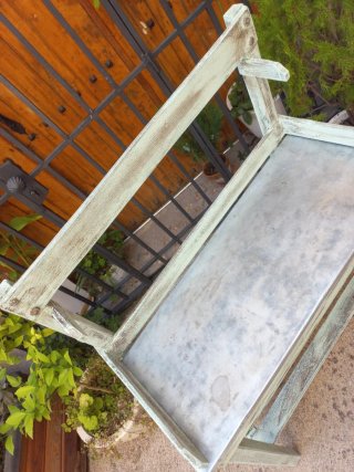 Estantería de jardín madera y metal