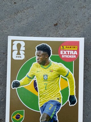 Sticker Extra Panini Vinicius y Hakimi