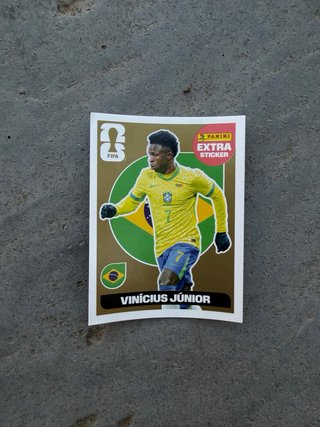 Sticker Extra Panini Vinicius y Hakimi