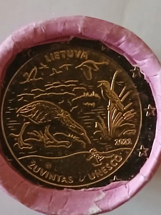 Moneda Lituania Zuvintas UNESCO 2021