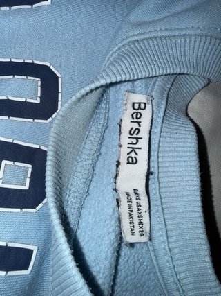 Sudadera Bershka Azul Cielo Talla XS
