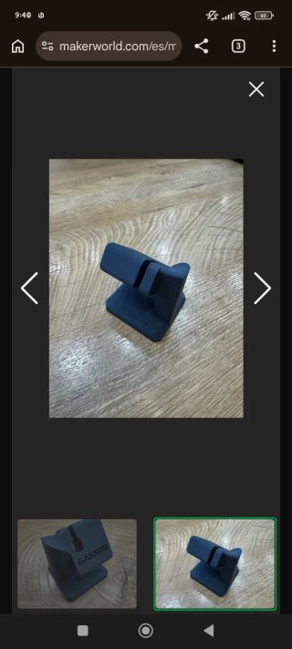 Soporte Cargador Garmin Impresión 3D