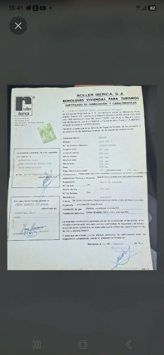 caravana  de -750kg con papeles