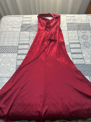 Vestido largo rojo para fiesta o graduación
