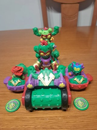 SuperZings Balloon Boxer+Spike Roller ¡COMPLETOS!