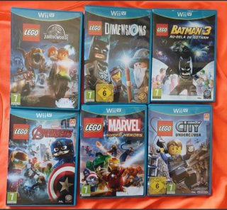 Lote de 6 videojuegos de LEGO para Nintendo Wii U