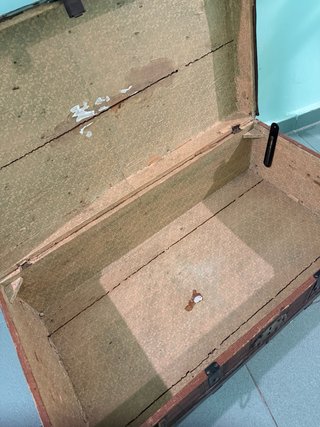 Baúl de madera vintage