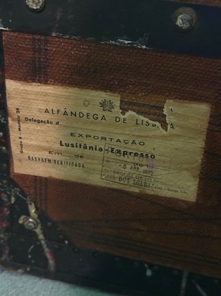 Baúl de madera vintage