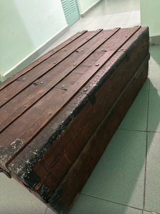 Baúl de madera vintage