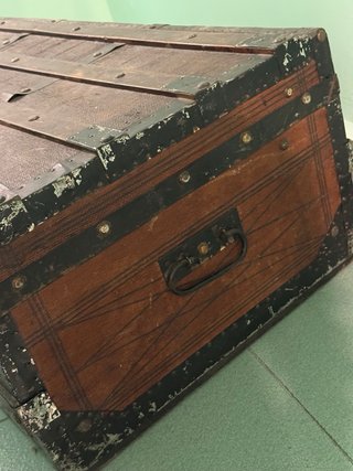 Baúl de madera vintage